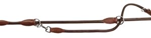 TRIXIE HONDENRIEM ACTIVE VERSTELBAAR RONDGENAAID LEER DONKERBRUIN