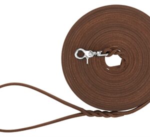 TRIXIE HONDENRIEM RUSTIC SLEEPLIJN VETLEER DONKERBRUIN