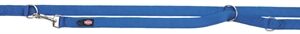 TRIXIE HONDENRIEM PREMIUM VERSTELBAAR TWEELAAGS ROYAL BLAUW