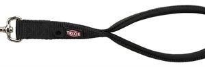 TRIXIE HONDENRIEM PREMIUM KORTHOUDER ZWART