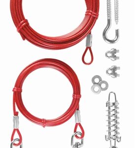 TRIXIE SPANLIJN MET LOOPLIJN ROOD