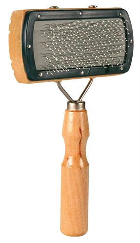 TRIXIE SLICKERBORSTEL HOUT / METALEN PINNEN