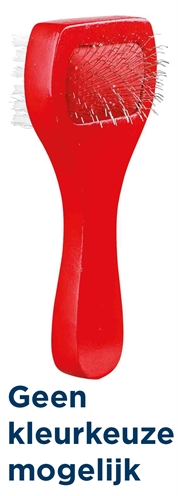 TRIXIE SLICKERBORSTEL HOUT / METALEN PINNEN ASSORTI