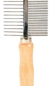 TRIXIE KAM 2-ZIJDIG MIDDEL / GROF HOUT / METALEN TANDEN