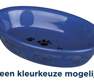 TRIXIE VOERBAK / WATERBAK OVAAL POOT- / VISMOTIEF KERAMIEK ASSORTI