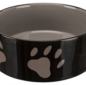 TRIXIE VOERBAK POOTMOTIEF KERAMIEK BRUIN / TAUPE