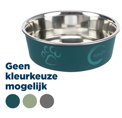 TRIXIE VOERBAK RVS / KUNSTSTOF-OMMANTELING ASSORTI