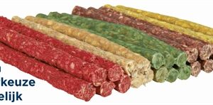 TRIXIE KAUWROLLEN MIXPAKKET 12 CM / Ø 9–10 MM 100 ST. ASSORTI