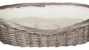 TRIXIE MAND WILG MET BINNENVOERING EN KUSSEN GRIJS