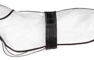 TRIXIE REGENJAS TARBES TRANSPARANT / ZWARTE STROKEN