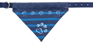 TRIXIE HALSBAND HOND NYLON MET DOEK INDIGO