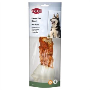 TRIXIE DENTA FUN KNOTTED CHICKEN CHEWING BONE