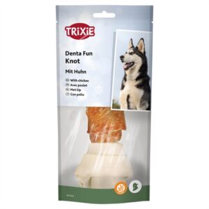 TRIXIE DENTA FUN KNOTTED CHICKEN CHEWING BONE