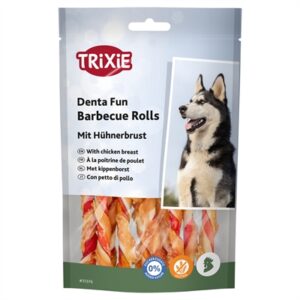 TRIXIE DENTA FUN BARBECUE CHICKEN CHEWING ROLLS