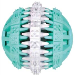 TRIXIE DENTA FUN NATUURRUBBER BAL MET MUNTSMAAK