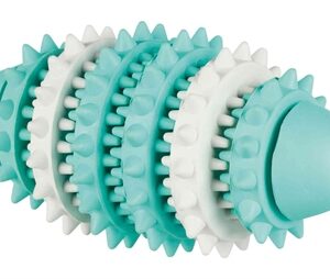 TRIXIE DENTA FUN NATUURRUBBER RUGBY MET MUNTSMAAK