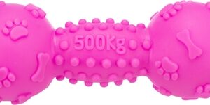 TRIXIE VINYL HALTER MET GELUID ROZE