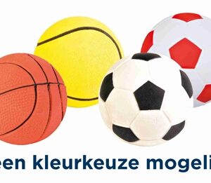 TRIXIE DRIJVENDE SCHUIMRUBBER NEON BAL ASSORTI