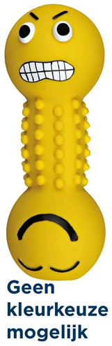 TRIXIE LATEX / POLYESTERVLIES SMILEY-HALTER MET GELUID ASSORTI