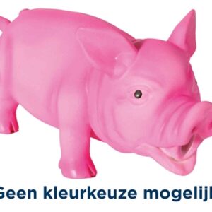 TRIXIE LATEX / POLYESTERVLIES VARKEN MET DIERENGELUID  ASSORTI