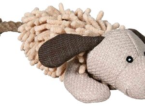 TRIXIE HOND MET TOUW VAN STOF / PLUCHE MET GELUID