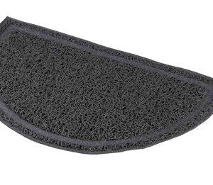 TRIXIE SCHOONLOOPMAT VOOR KATTENBAKKEN HALFROND PVC ANTRACIET