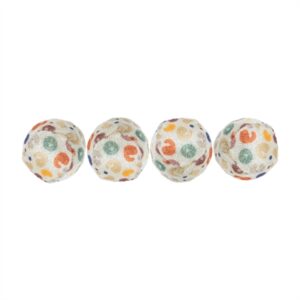 TRIXIE SET BALLEN MET LUIPAARDPRINT PLUCHE