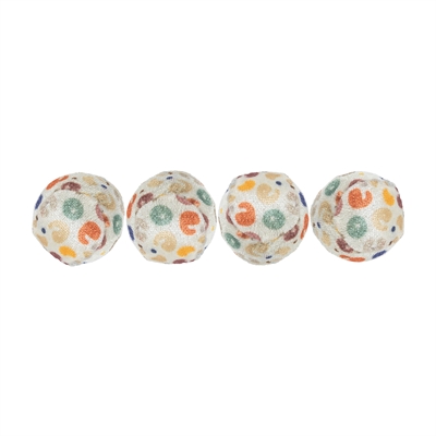TRIXIE SET BALLEN MET LUIPAARDPRINT PLUCHE