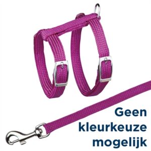 TRIXIE KATTENTUIG MET RIEM METALEN GESPEN ASSORTI