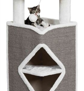 TRIXIE CAT TOWER ARMA GRIJS / WIT
