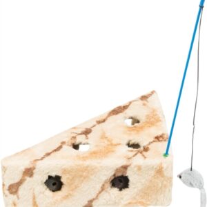 TRIXIE CAT'S CHEESE MET SPEELHENGEL & SPEELBALLEN PLUCHE