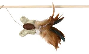 TRIXIE SPEELHENGEL VLINDER VEER / HOUT / JUTE MET CATNIP