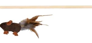 TRIXIE SPEELHENGEL MUIS MET VEREN HOUT / PLUCHE MET CATNIP
