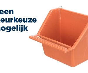 TRIXIE HANGBAKJE MET DRAADBEUGELS KUNSTSTOF ASSORTI