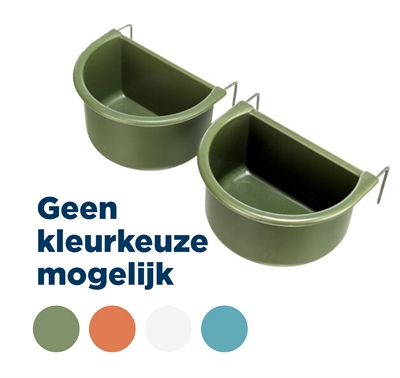 TRIXIE SET HANGBAKJES MET DRAADHOUDER KUNSTSTOF ASSORTI