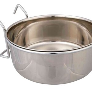 TRIXIE VOERBAK MET HOUDER OM OP TE HANGEN RVS