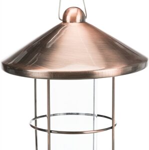 TRIXIE VOERDISPENSER MET BESCHERMROOSTER METAAL KOPER