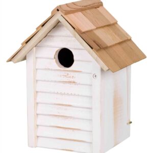 TRIXIE NESTKASTJE HUISJE HOUT WIT