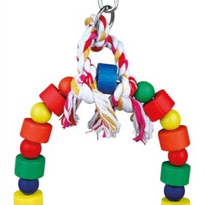 TRIXIE BOOGSCHOMMEL MET BONTE BLOKJES HOUT