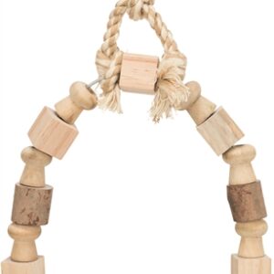 TRIXIE BOOGSCHOMMEL MET BONTE BLOKJES HOUT