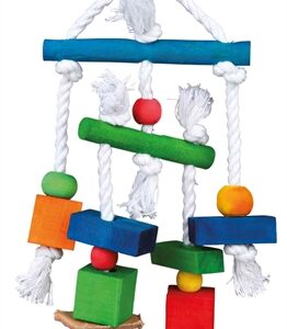 TRIXIE SPEELGOED AAN TOUW HOUT MEERKLEURIG