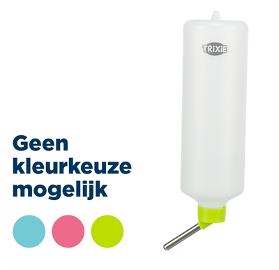 TRIXIE DRINKFLES KUNSTSTOF MET DRAADBEUGEL ASSORTI