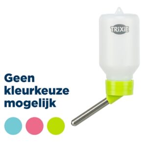 TRIXIE DRINKFLES KUNSTSTOF MET DRAADBEUGEL ASSORTI