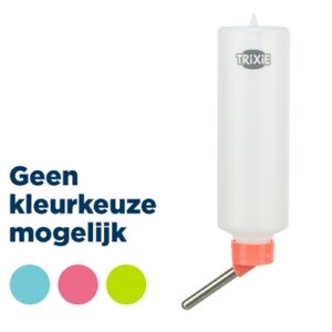 TRIXIE DRINKFLES KUNSTSTOF MET DRAADBEUGEL ASSORTI