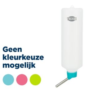 TRIXIE DRINKFLES KUNSTSTOF MET DRAADBEUGEL ASSORTI