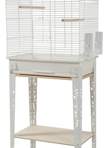 ZOLUX VOGELKOOI PATIO MET STANDAARD WIT