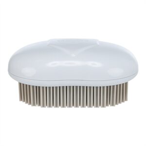 TRIXIE TEXTIELBORSTEL WIT / GRIJS