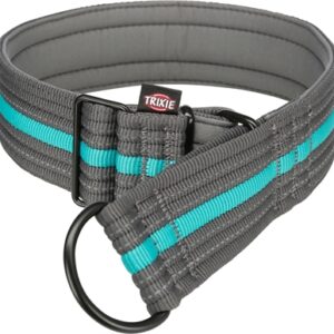 TRIXIE HALSBAND HOND FUSION HALF-SLIP GRAFIET GRIJS / OCEAAN BLAUW