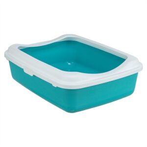 TRIXIE KATTENBAK CLASSIC PETROL / WIT