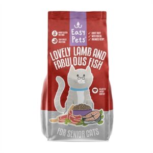EASYPETS LOVELY LAMB & FABULOUS FISH SENIOR KATTENVOER